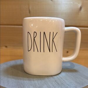 Rae Dunn White Ceramic Mug small crack shown in photos